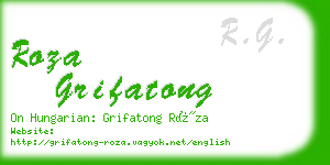 roza grifatong business card